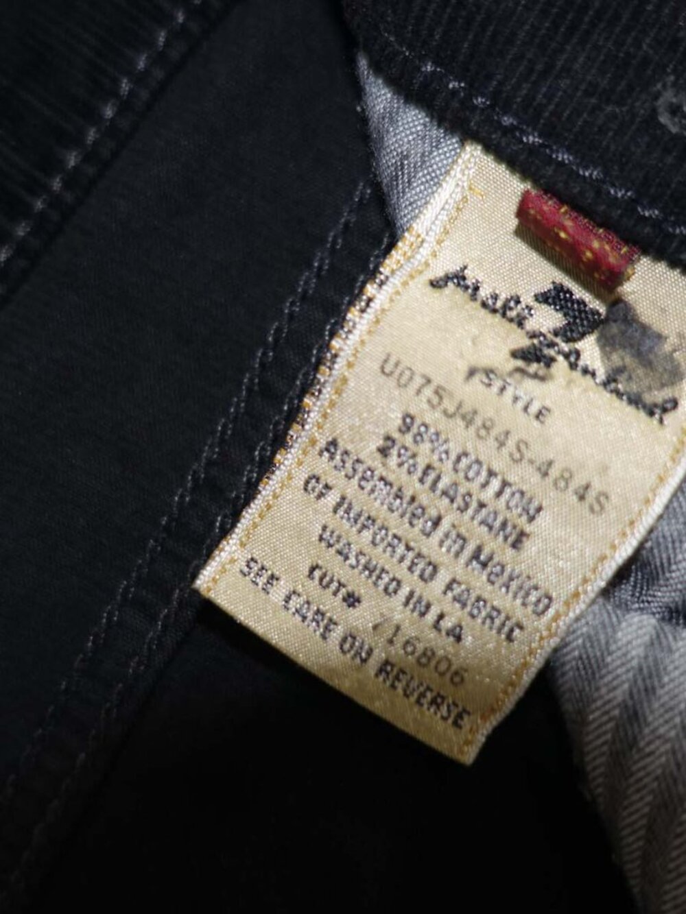 7 For All Mankind Women's Boot Cut Corduroy Jeans Size 31 Black 34" Inseam - Picture 9 of 9